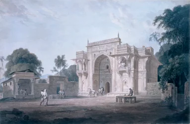 Puerta que conduce a una mezquita, Chunargarh, Uttar Pradesh